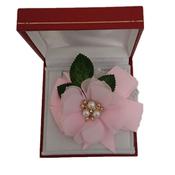 Pink Silk Rose Wrist Corsage