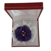 Purple Flower Chiffon Wrist Corsage