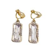 Rectangle Vintage Design Clip On Earrings image