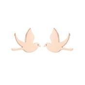 Rose Gold Dove Confirmation Earrings image