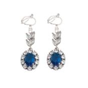 Royal Blue Pretty Clip On Earrings image