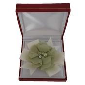 Sage Green And White Flower Wrist Corsage
