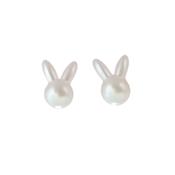 Silver Plated Bunny Rabbit Earrings image