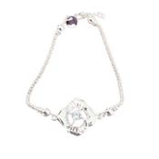 Silver Bracelet with A Flower Centre image