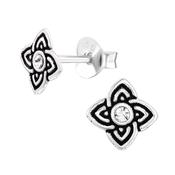 Small Celtic Sterling Silver Earrings