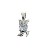Small Owl Sterling Silver Necklace image