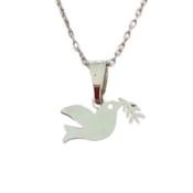 Small Stainless Steel Dove Necklace image