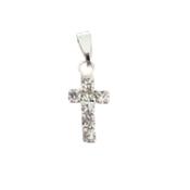 Small Silver Plated Cross Pendant image