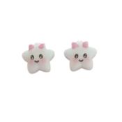 Smiley Star Silver Plated Earrings image