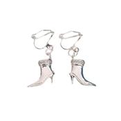 Sparkly Boot Clip On Earrings