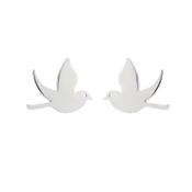 Stainless Steel Dove Confirmation Earrings image