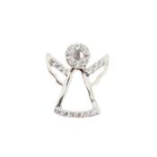 Sterling Silver Cubic Zirconia Angel Pendant image
