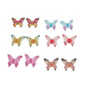 Surgical Steel Coloured Butterfly Earrings image