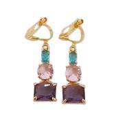 Three Drops Clip On Earrings