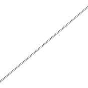 18 Inch Light Thin Sterling Silver Flat Curb Chain