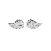 Angel Wing Small Sterling Silver Stud Earrings image