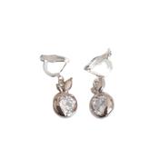 Cubic Zirconia Apple Clip On Earrings image