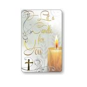 I Lit A Candle For You Prayer Card
