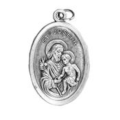 Oxidised St Joseph Holy Medal image