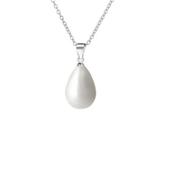 Plain Silver Stem 10mm Pearl Pendant