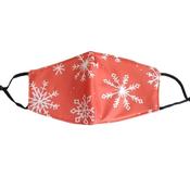 Red And White Snowflake Christmas Face Mask