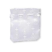 Satin Embroidered Rosary Communion Purse