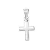 Sterling Silver Communion Size Plain Square Cross