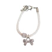 White Mesh With A Bow Girls Bracelet image