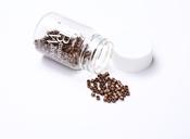 Aluminium Micro Rings (Weft) - Light Brown 500 pcs