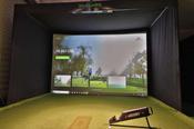Custom made Golf Simulator Enclosure with GTS Ultra Impact Screen - Simulated Sports