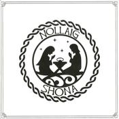 Nollaig Shona (Gold line on white background) image