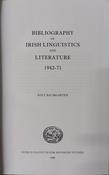 Bibliography of Irish Linguistics and Literature 1942-71 (ar athláimh)