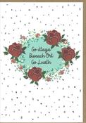 Go dtaga biseach ort go luath – roses – A6 greeting card