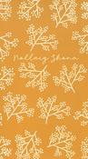 Nollaig Shona – A6 Greeting Card – Holly Pattern (yellow) image