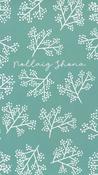 Nollaig Shona – A6 Greeting Card – Holly Pattern (blue) image