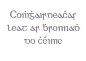 Comhghairdeachas ar bhronnadh do chéime – cárta beannachta A6 – Cló Gaelach