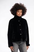 Vie Black Faux Fur Jacket