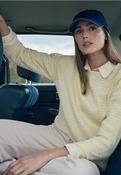 Cecil Yellow Stripe Boatneck Top image