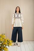 Rosa Ecru &amp;amp; Navy Blouse image