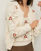 Pointelette Embroidery Cardigan image