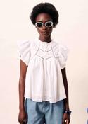 Detiana White Blouse