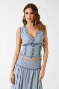 Rebecca Denim Corset Top image