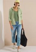 Cecil Matcha Lime Zip Hoodie