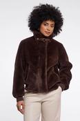Ambra Coffee Faux Fur Jacket image