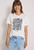 Cecil White Leopard Print T-Shirt image