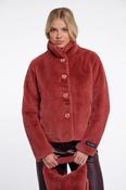 Vie Antique Rouge Faux Fur Jacket image