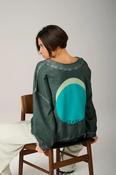 Sky Organic Deep Sea Circles Sweatshirt | Sixty Three Boutique