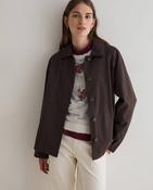 Brown Short Trench Coat image