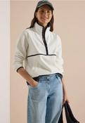 Cecil White Fleece Sweatshirt
