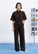 Margate Brown Corduroy Jumpsuit image